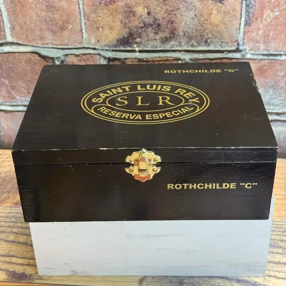 Saint‎ Luis Rey Reserva Especial Empty Wood Cigar Box Rothchilde C Beaded Handle